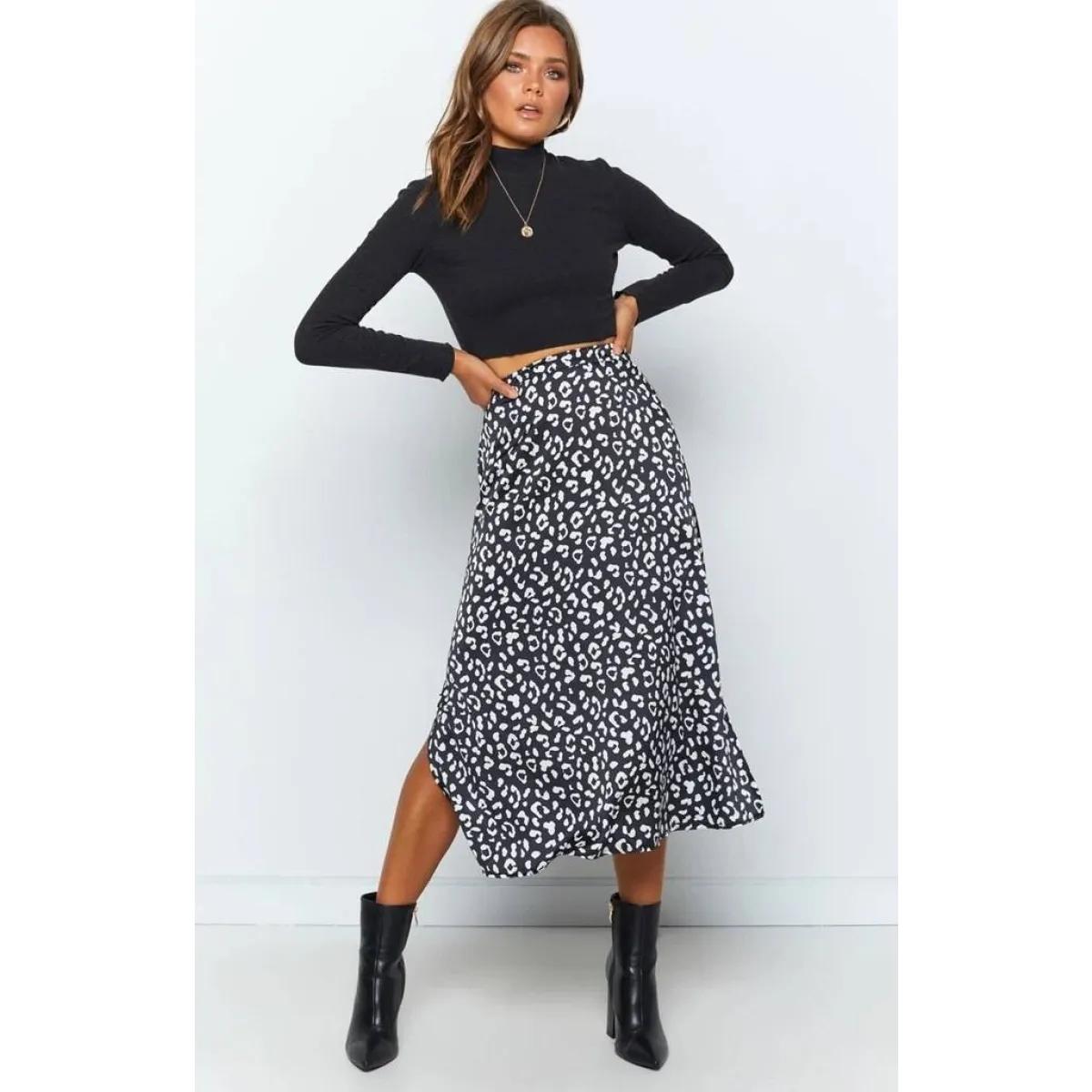 Sexy Leopard Wrap Skirt