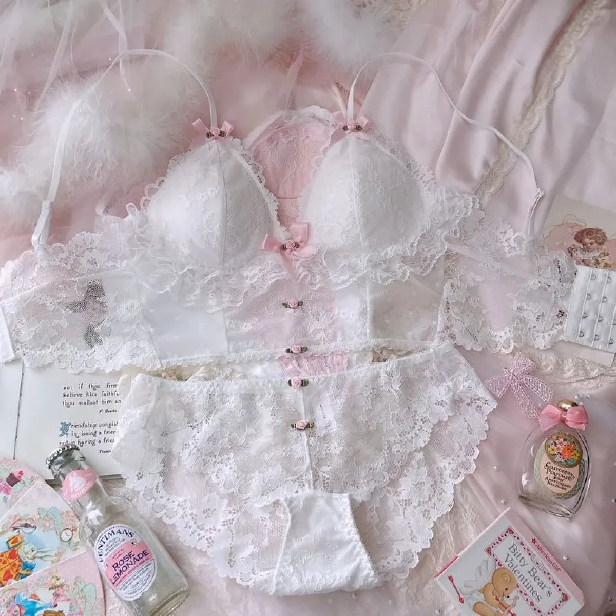 Sweet Lace Bow Lingerie Set