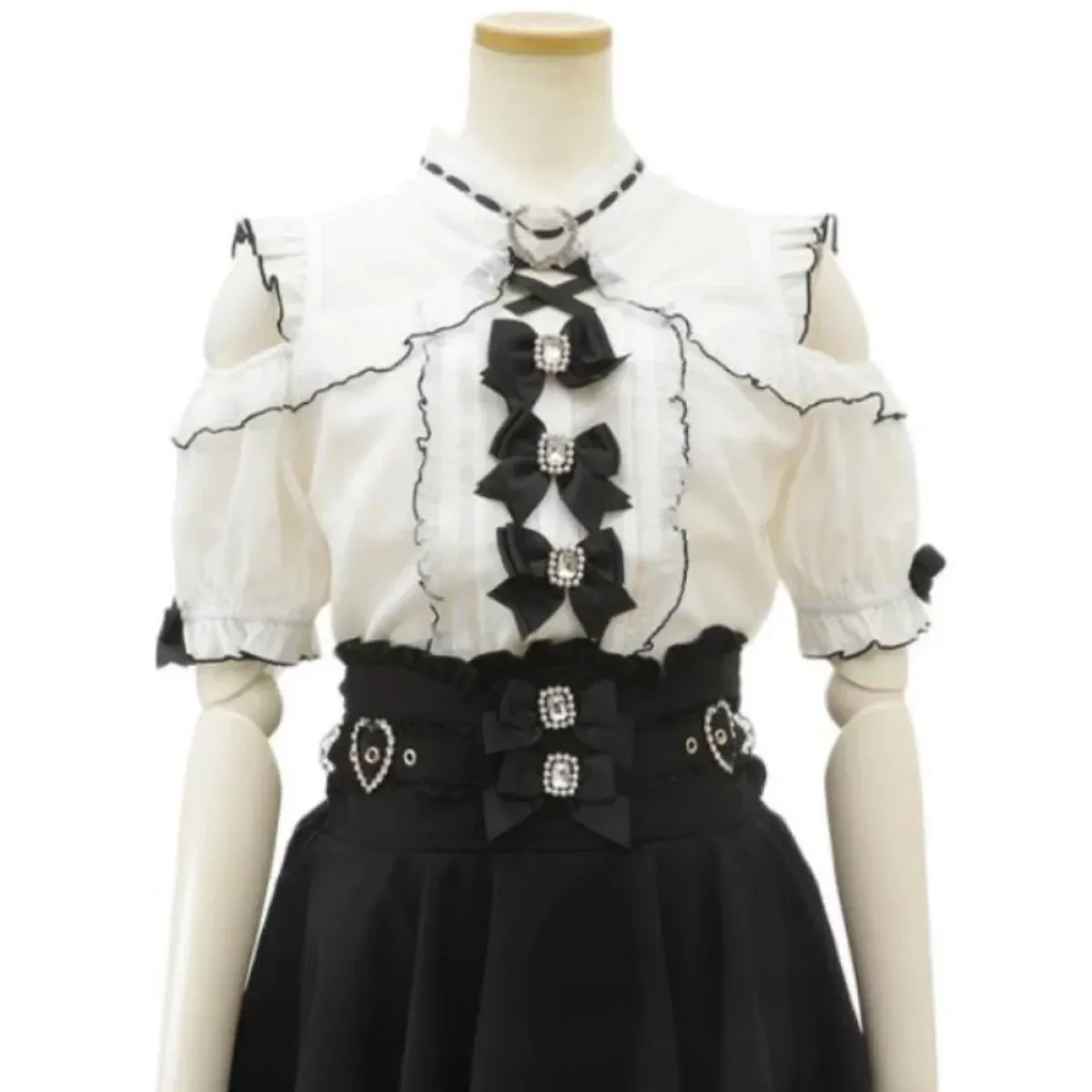 Lolita Lace Bow Off Shoulder Blouse