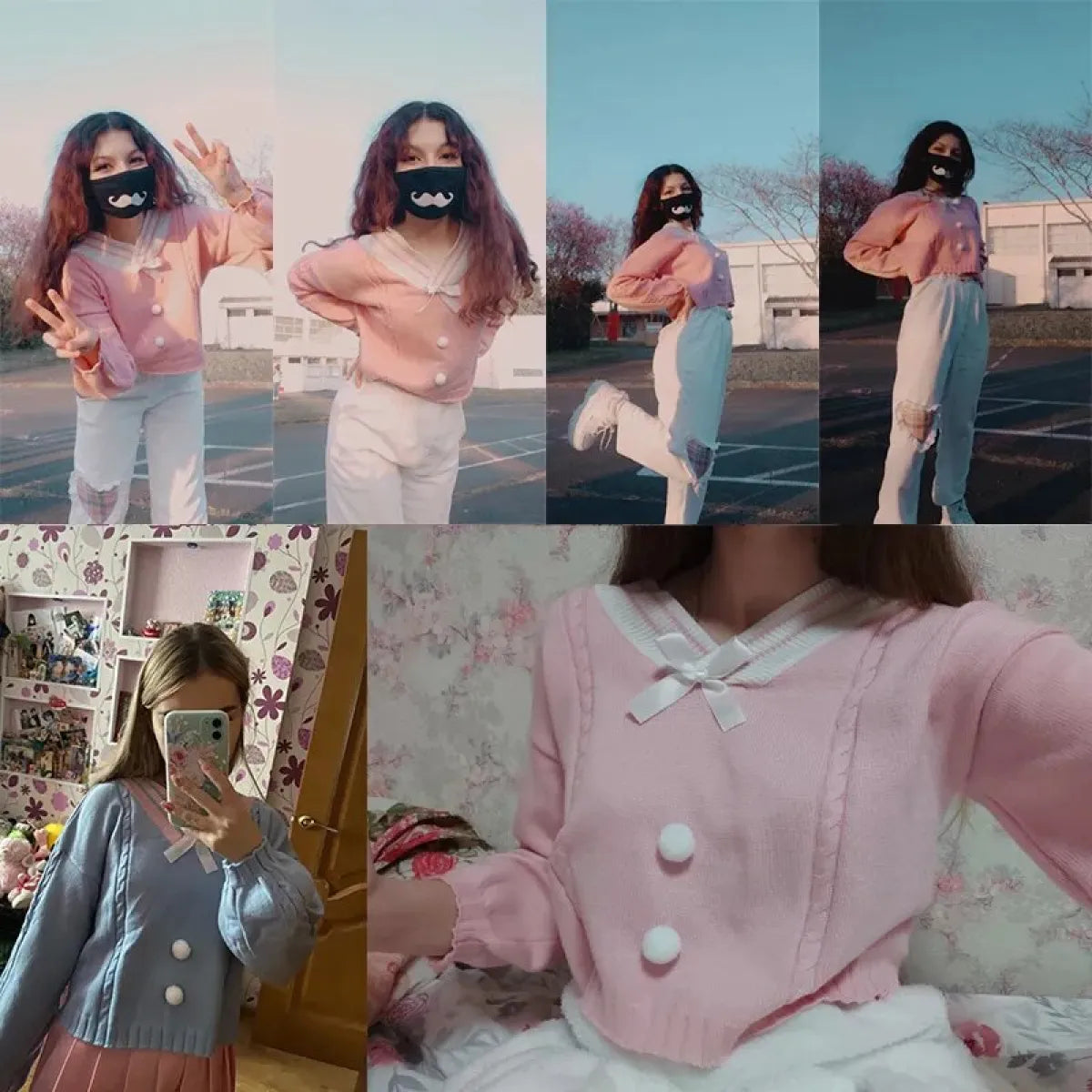 Lucy Lou Style Knit Crop Sweater