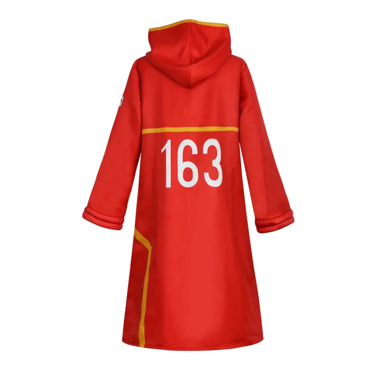 Luffy Egghead Island Cosplay – One Piece 163 Red Robe & Straw Hat Set