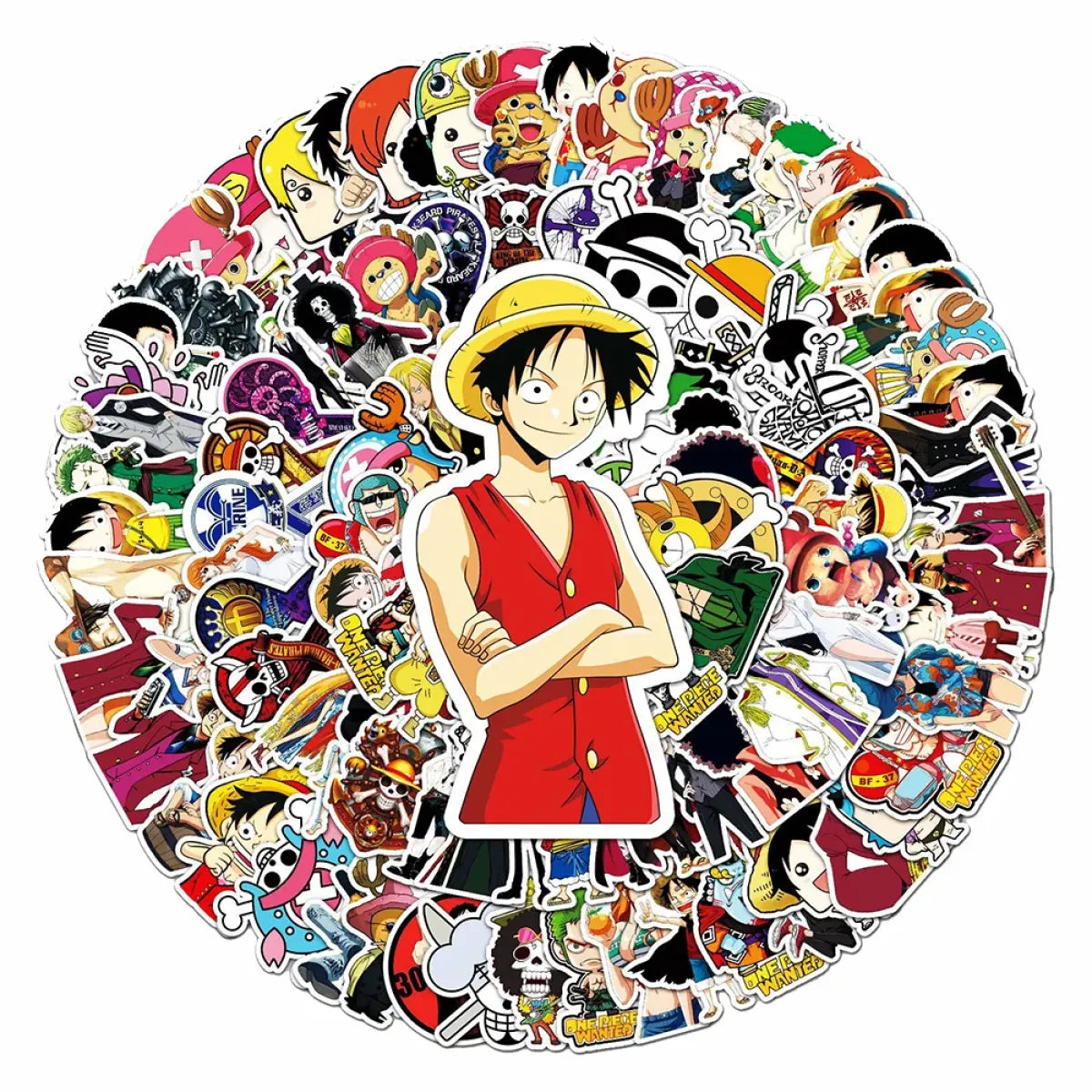 ONE PIECE Stickers - Luffy, Zoro, Chopper