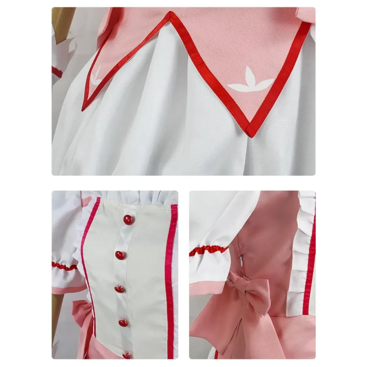 Madoka Kaname Cosplay Costume – Puella Magi Dress with Wig