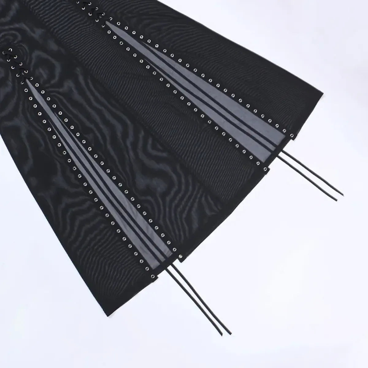 Punk Gothic Eyelet Mesh Skirt