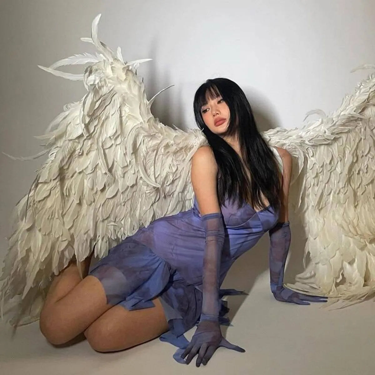 Mesh Slip Mini Dress