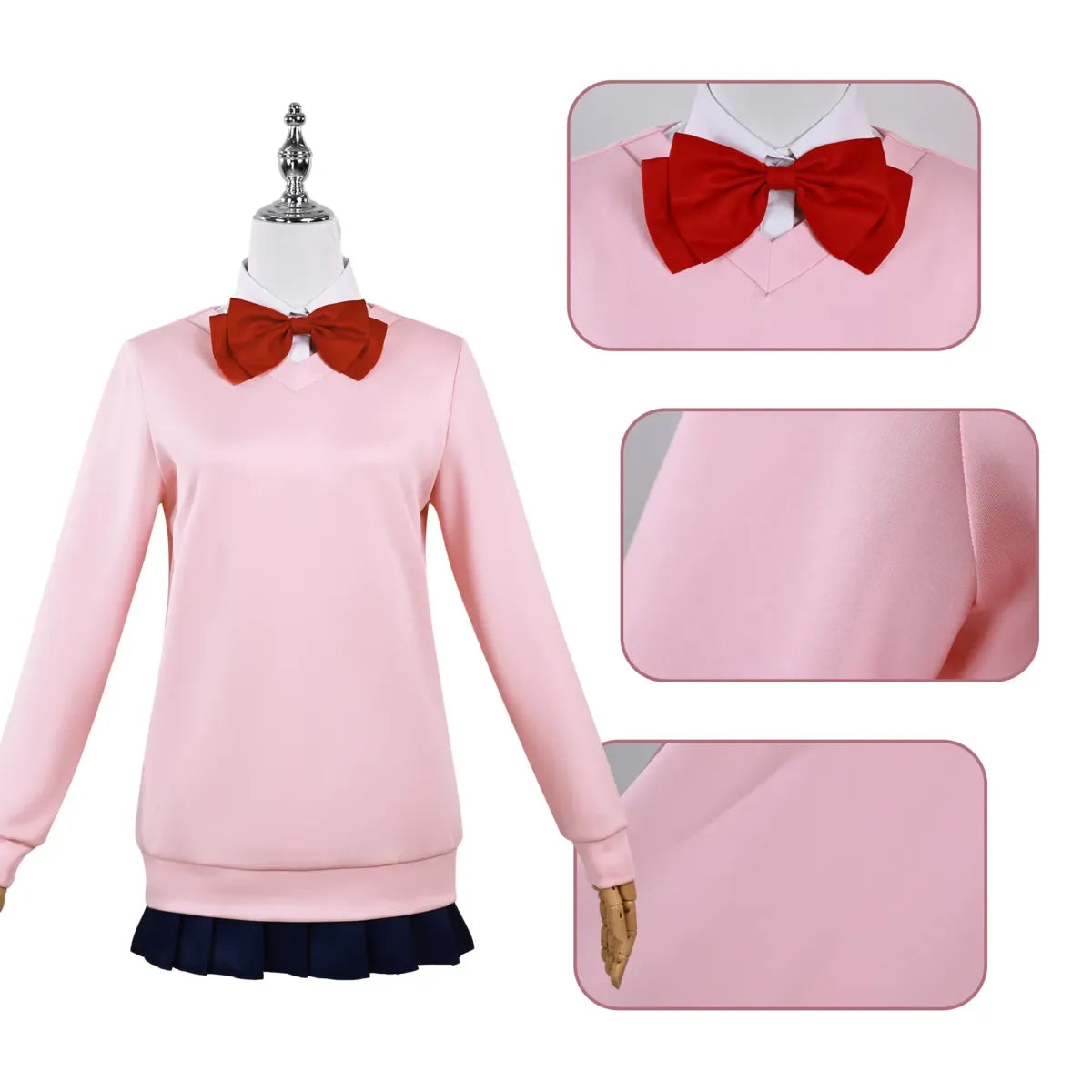 Momo Ayase Cosplay Costume – Dandadan School Uniform Set with Accessories