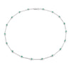 1.80 Carat Genuine Emerald .925 Sterling Silver Necklace