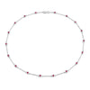 2.34 Carat Genuine Ruby .925 Sterling Silver Necklace