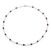 8.10 Carat Genuine Garnet .925 Sterling Silver Necklace