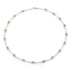 6.30 Carat Genuine Peridot .925 Sterling Silver Necklace