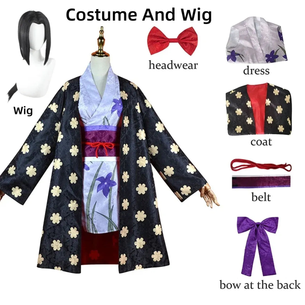 Nico Robin Miss All-Sunday Kimono Costume – One Piece Cosplay