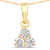 0.33 Carat Genuine Lab Grown Diamond 14K Yellow Gold Pendant