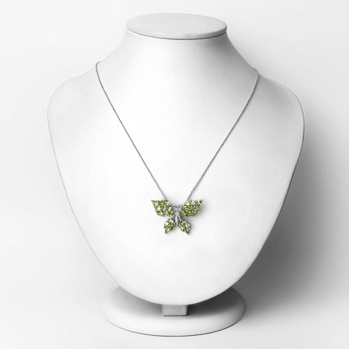 3.90 Carat Genuine Peridot .925 Sterling Silver Pendant