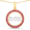 0.64 Carat Genuine Ruby .925 Sterling Silver Pendant