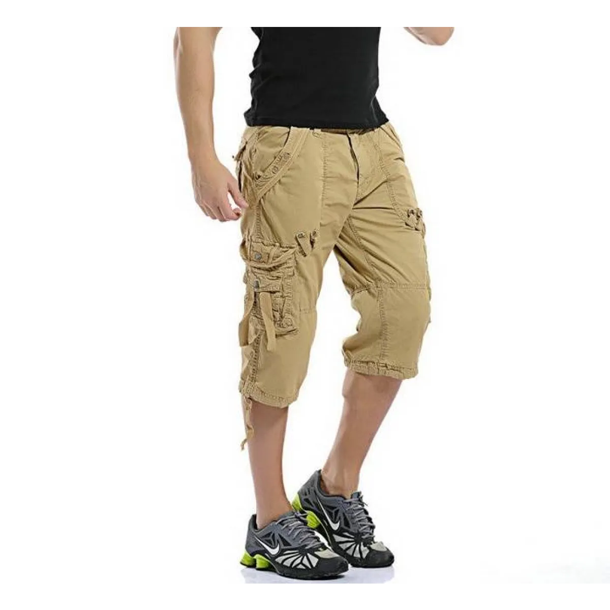 Patterned Art Textile Shorts