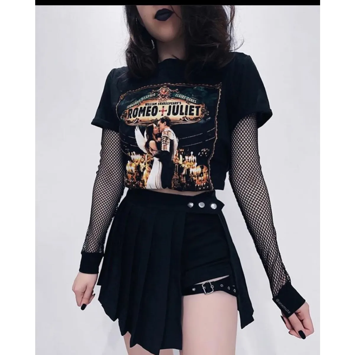 Pleated Gothic Mini Skirt – High Waist Punk Cosplay Shorts