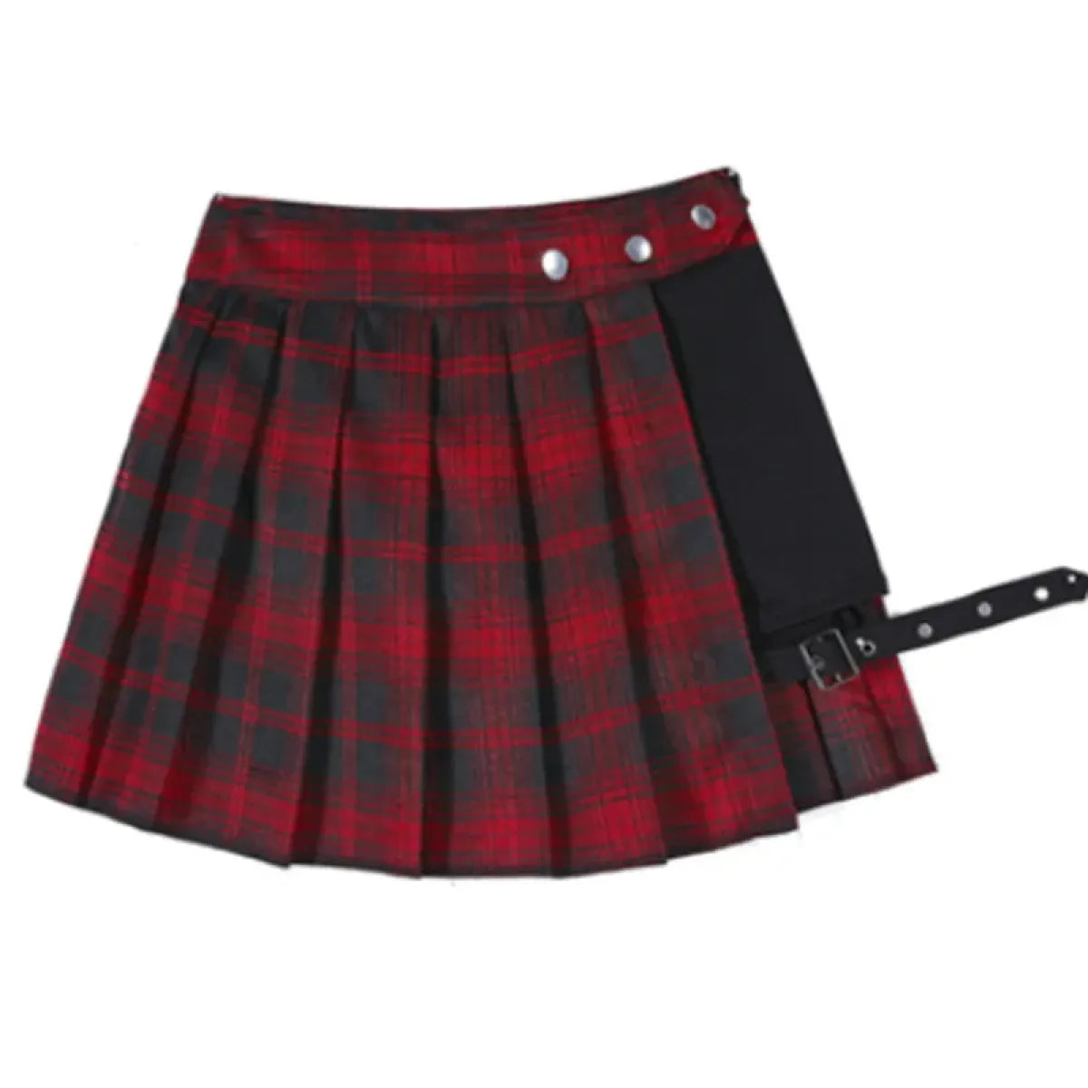 Pleated Gothic Mini Skirt – High Waist Punk Cosplay Shorts
