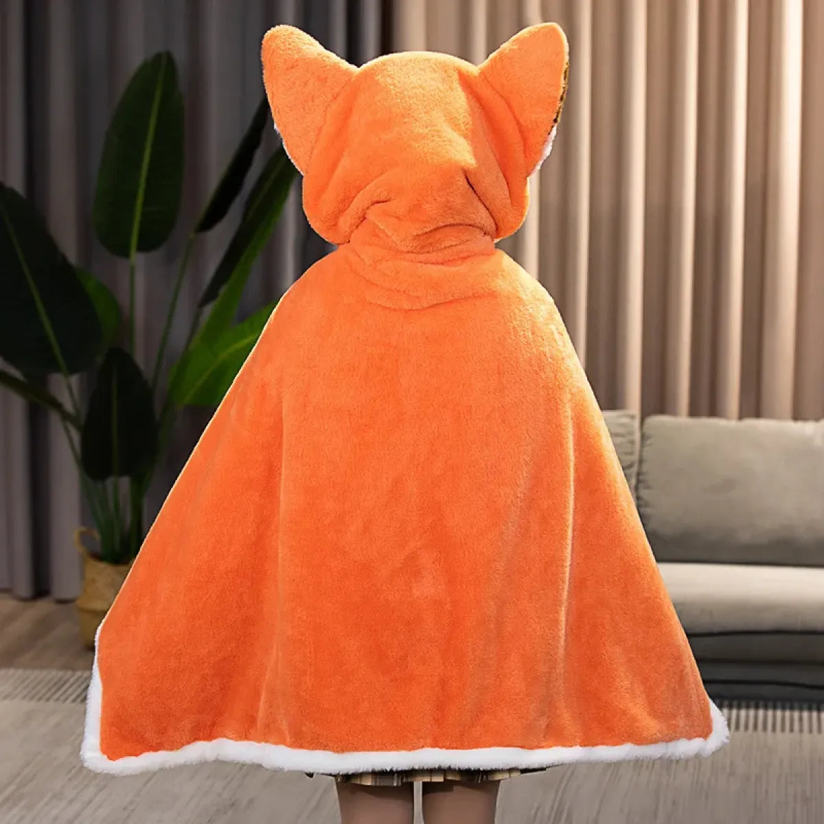 Kawaii Fox Plush Blanket Robe
