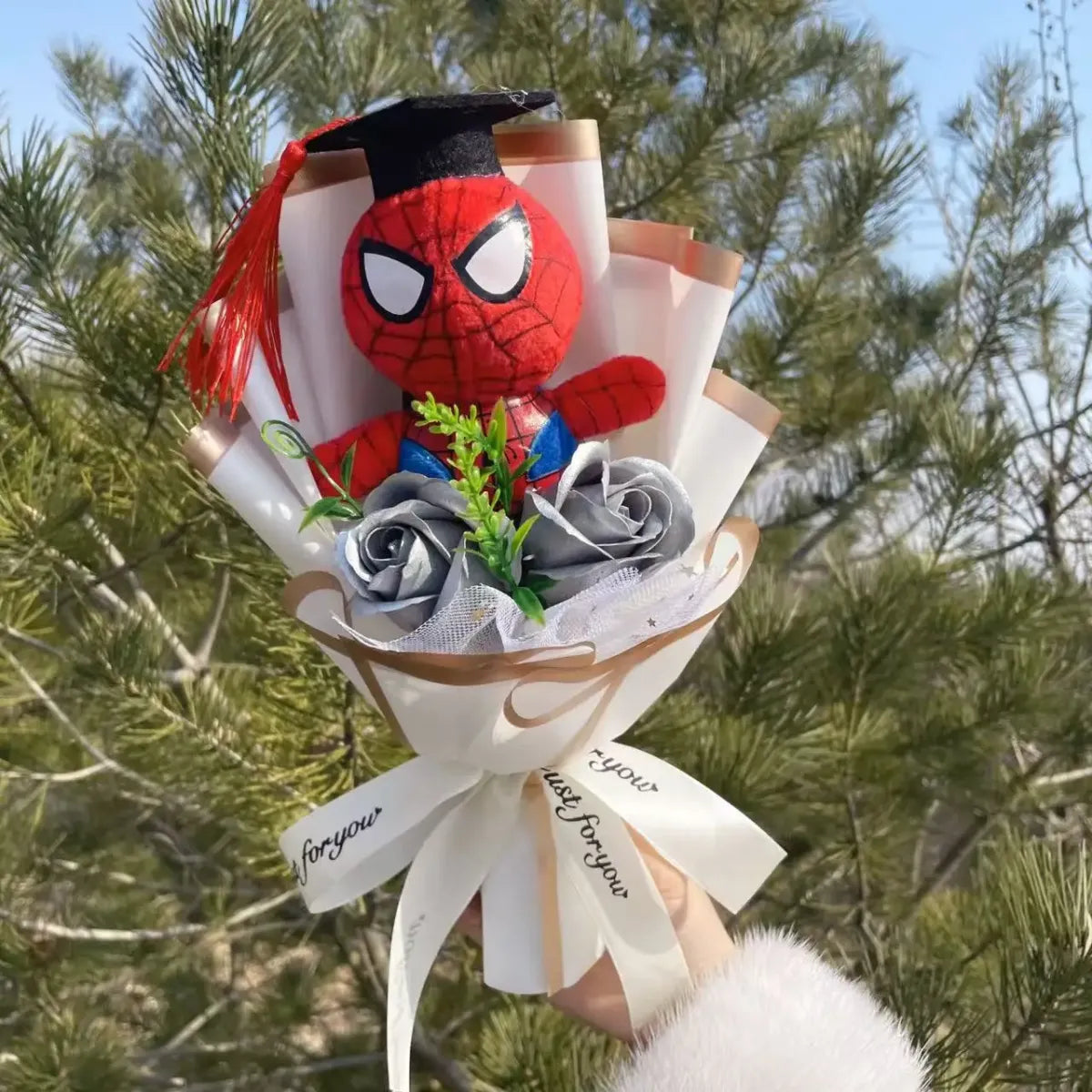 Superhero Plush Bouquet – Spider-Man & Captain America Gift Set