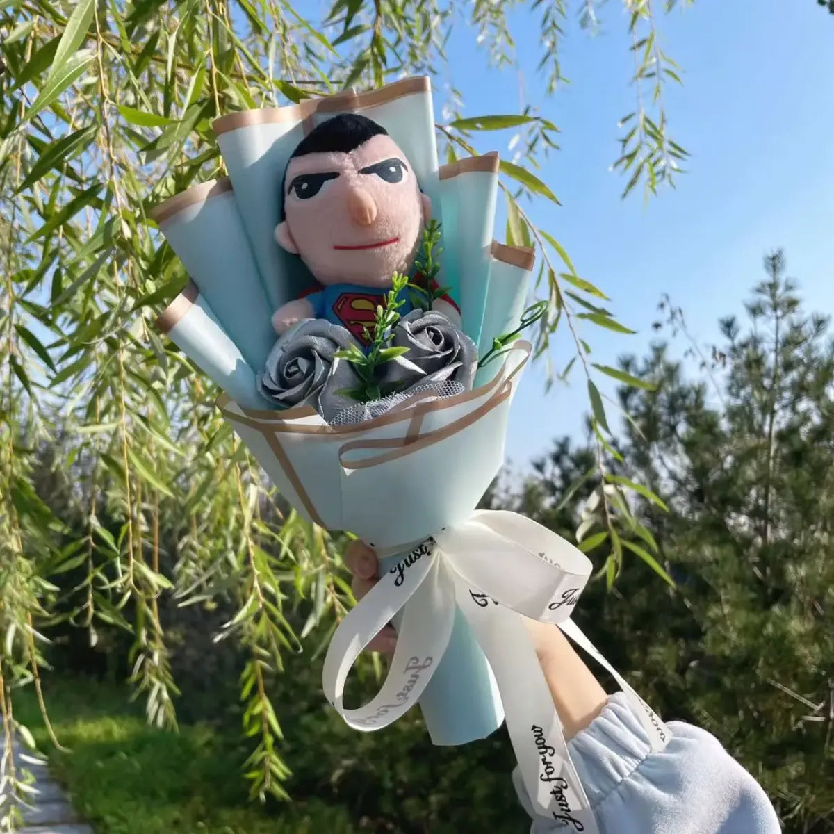 Superhero Plush Bouquet – Spider-Man & Captain America Gift Set