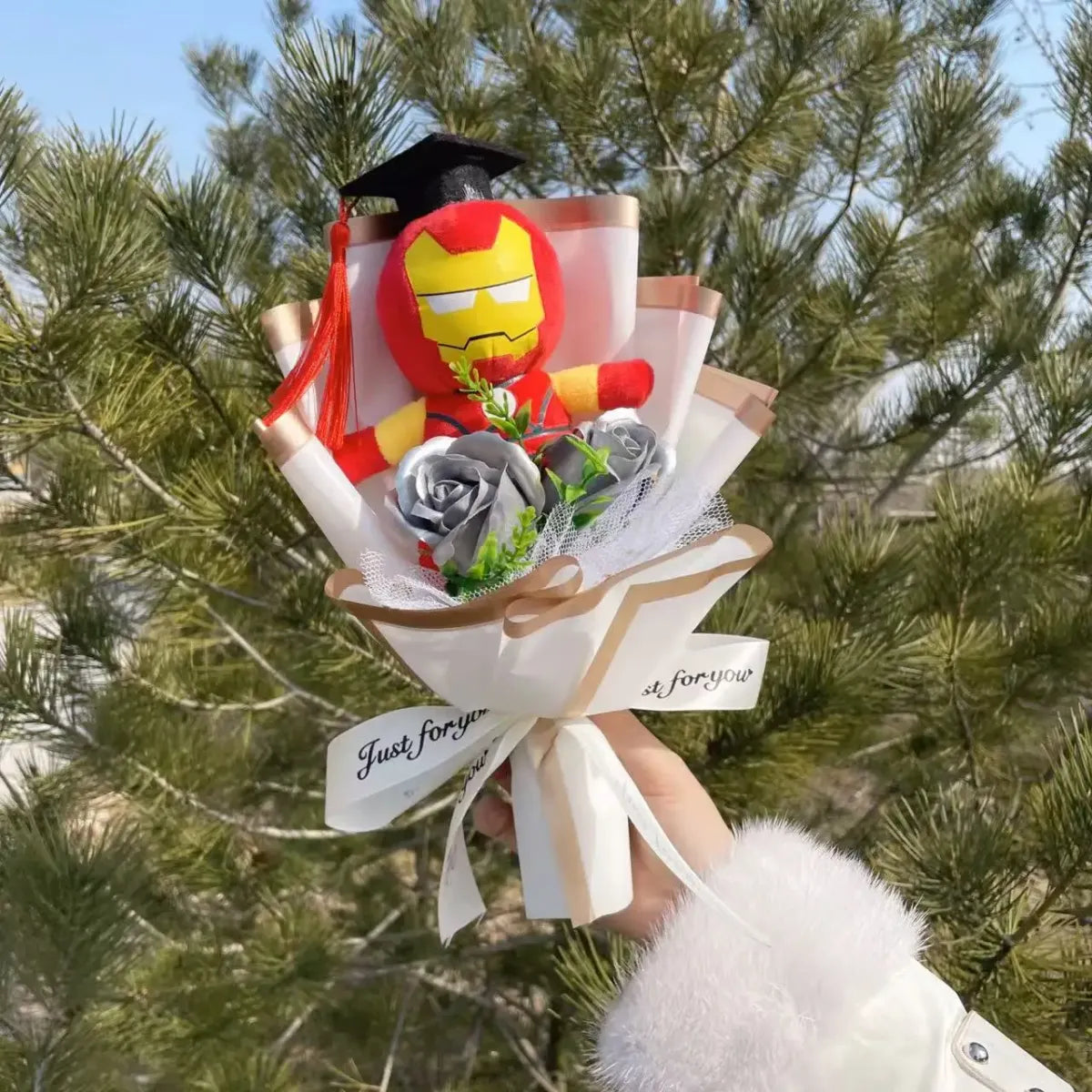 Superhero Plush Bouquet – Spider-Man & Captain America Gift Set