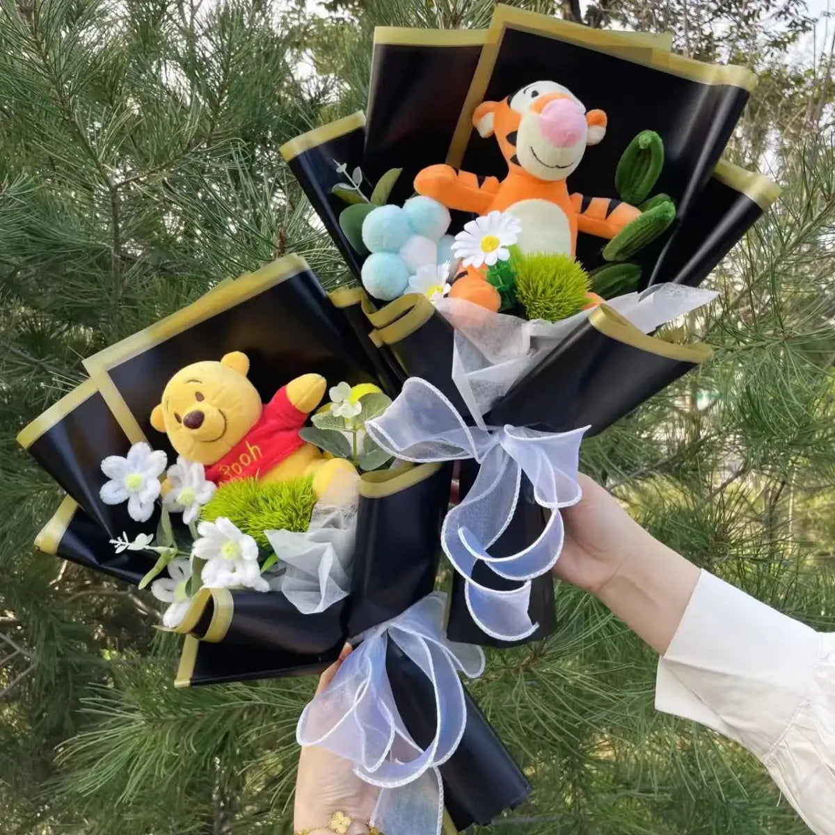Kawaii Eeyore & Flower Plush Bouquet – Cute Valentine’s or Birthday Gift
