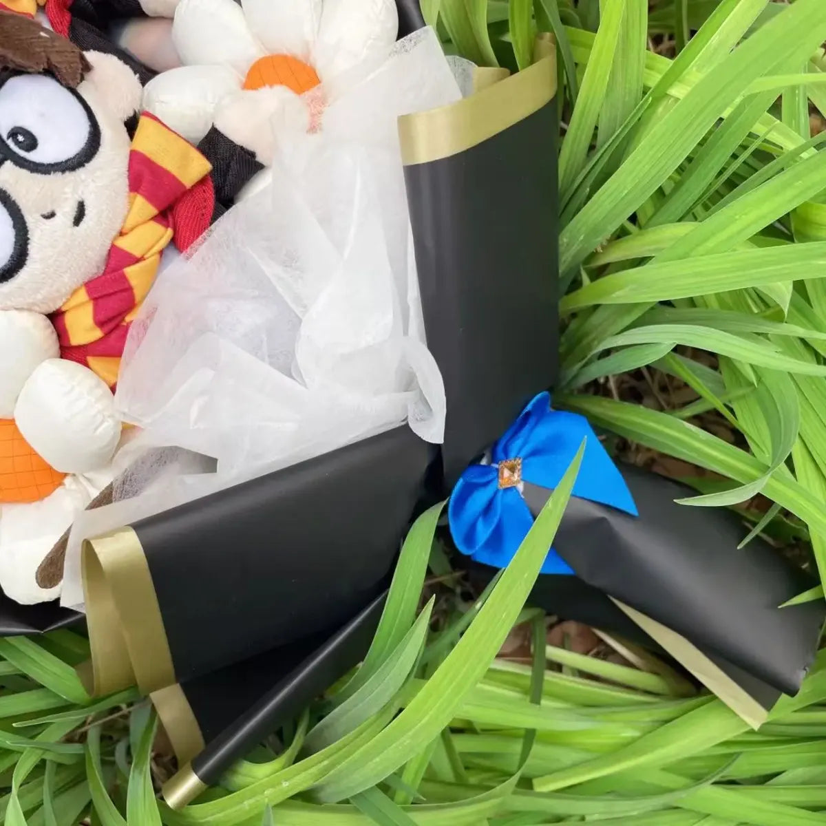 Harry Potter Plush Bouquet – Handmade Cute Graduation Gift for Fans