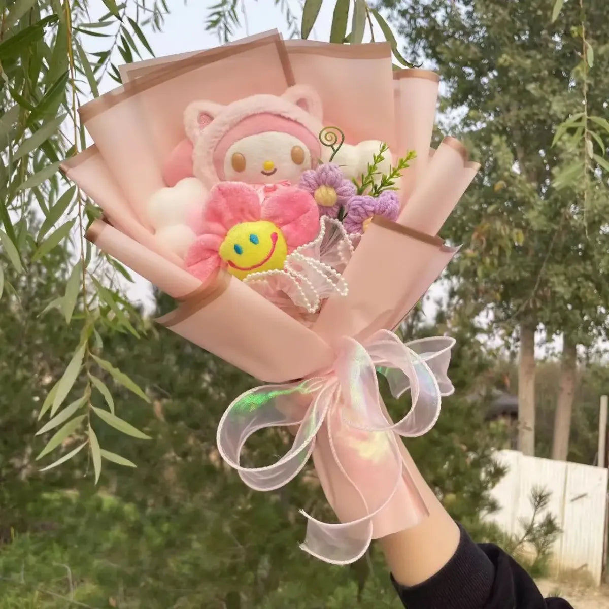 Kawaii Hello Kitty Plush Bouquet – Sanrio Flower Gift for Birthdays