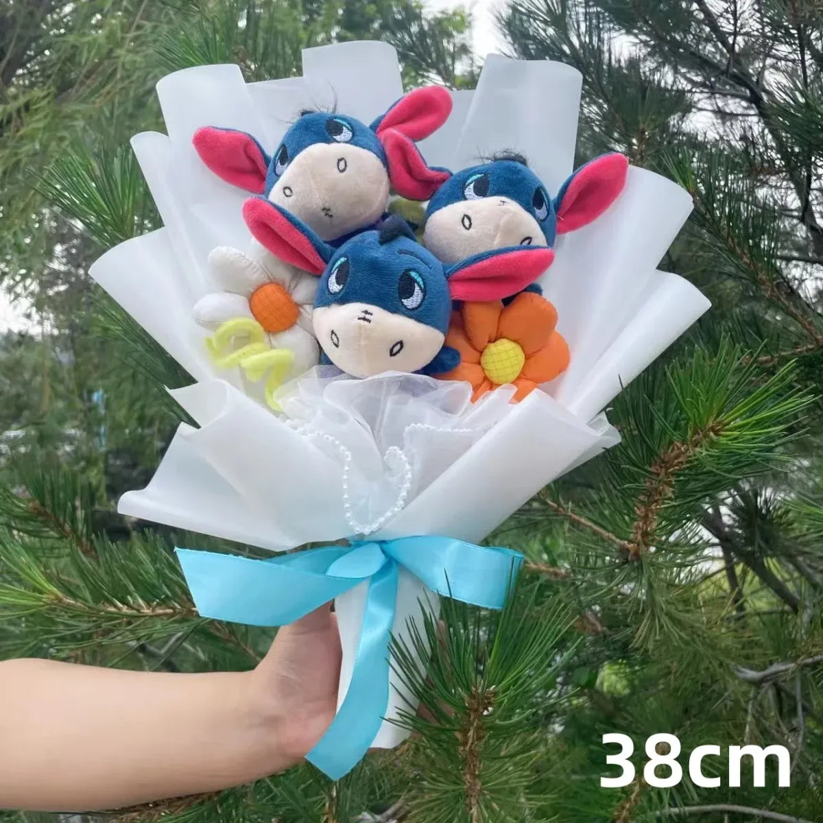 Winnie the Pooh Plush Bouquet – Handmade Gift with Eeyore & Tigger