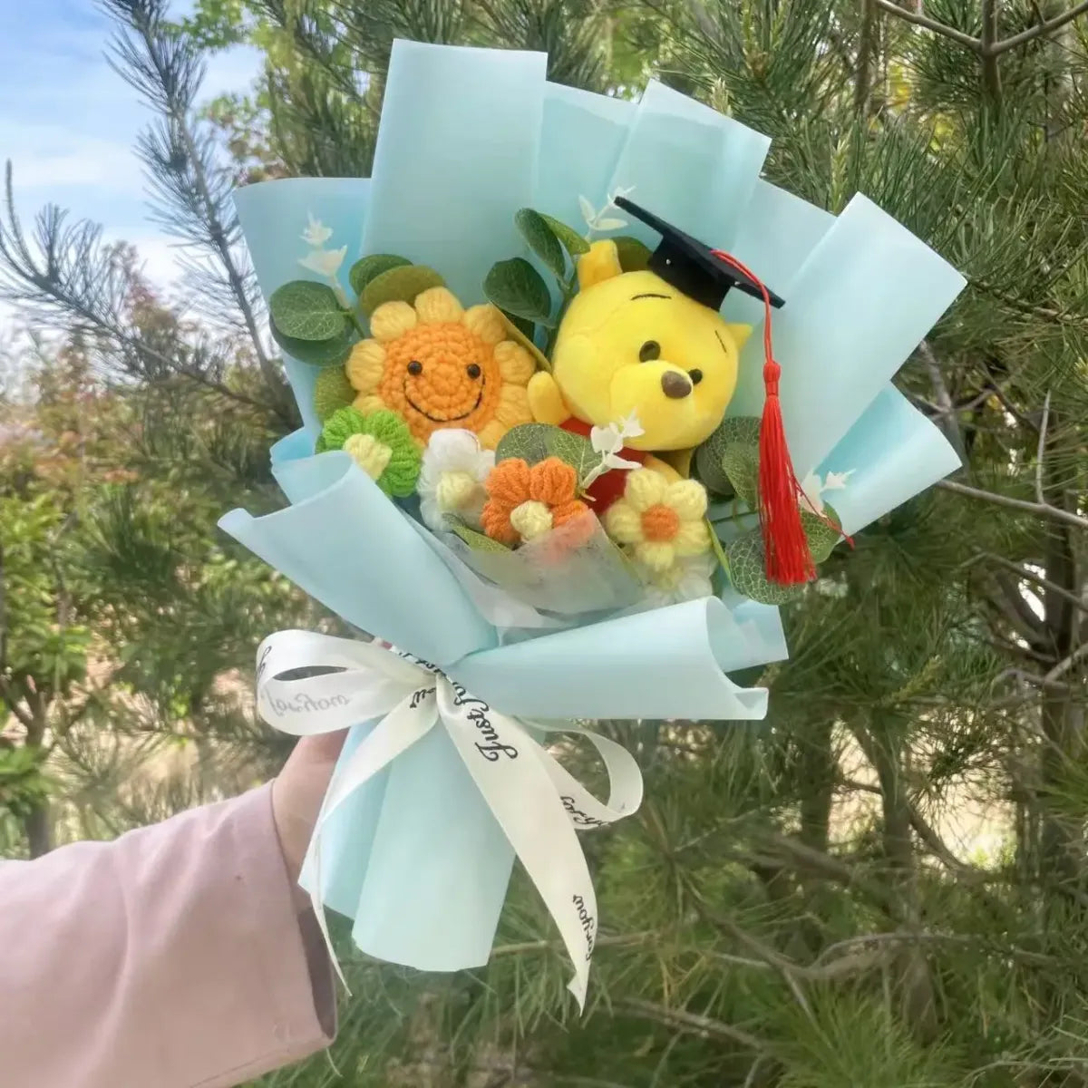 Winnie the Pooh Plush Bouquet – Handmade Gift with Eeyore & Tigger