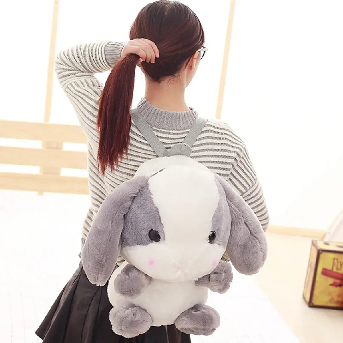 Kawaii Plush Bunny Backpack