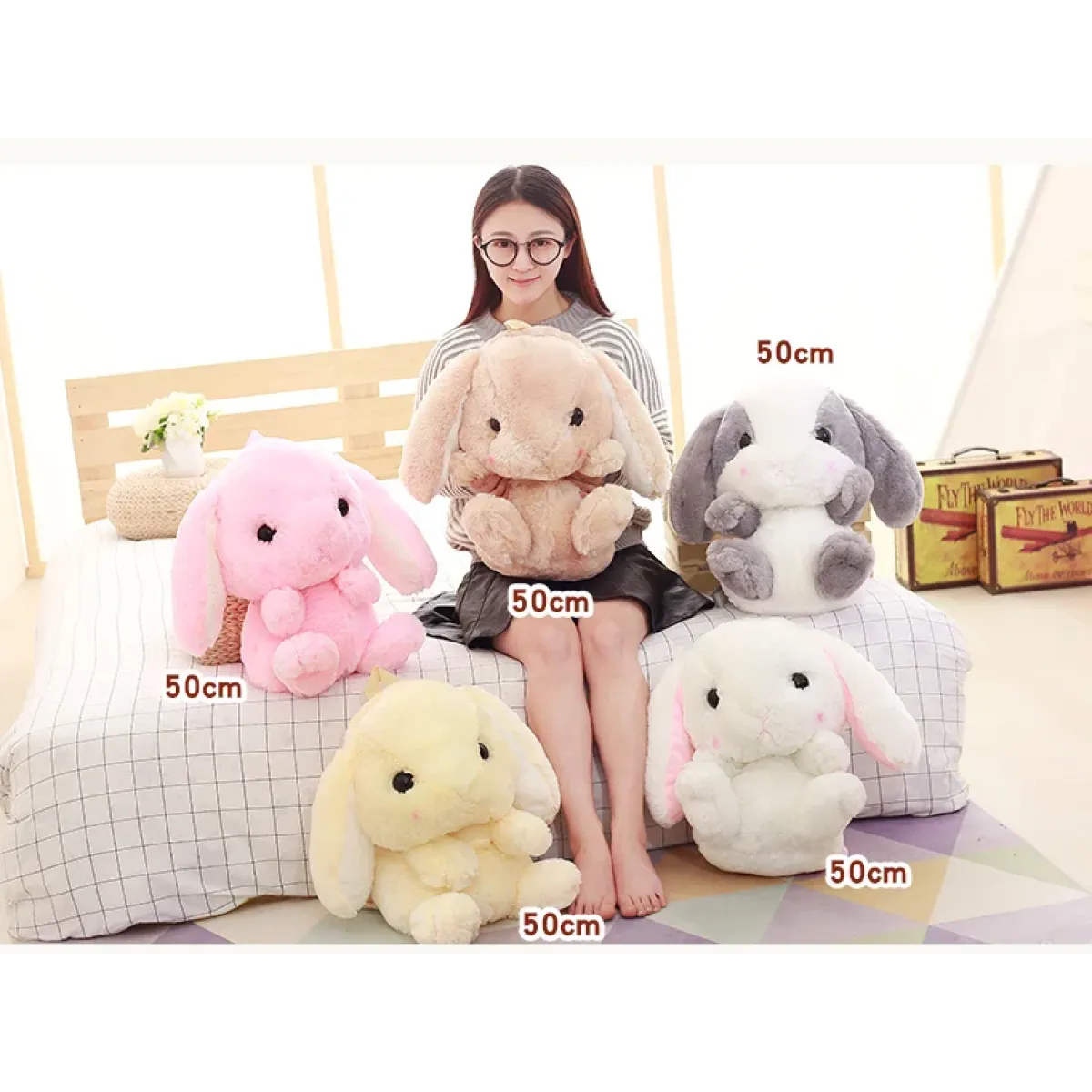 Kawaii Plush Bunny Backpack