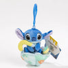 12cm Kawaii Stitch Plush Keychain – Blue & Purple Bag Charm Accessory