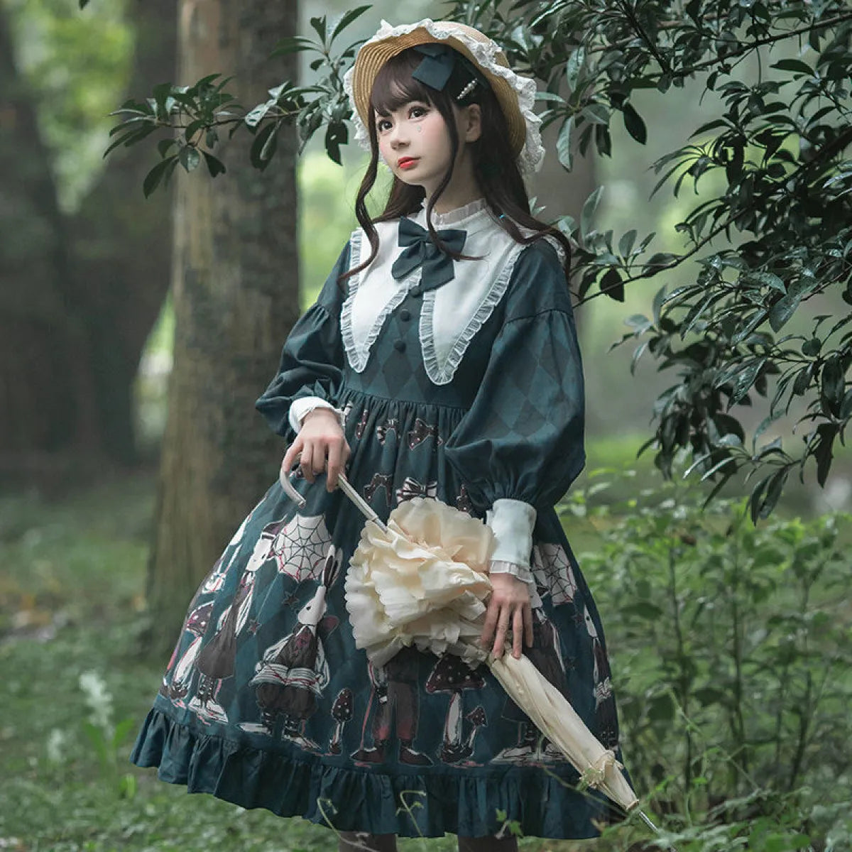 Poisonous Mushroom Gothic Lolita Dress