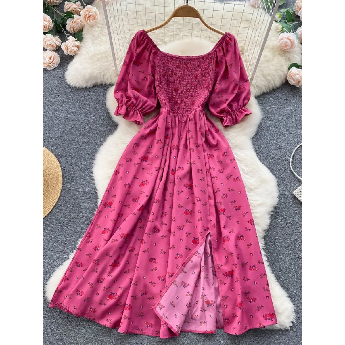 Puff Sleeve Party Dress