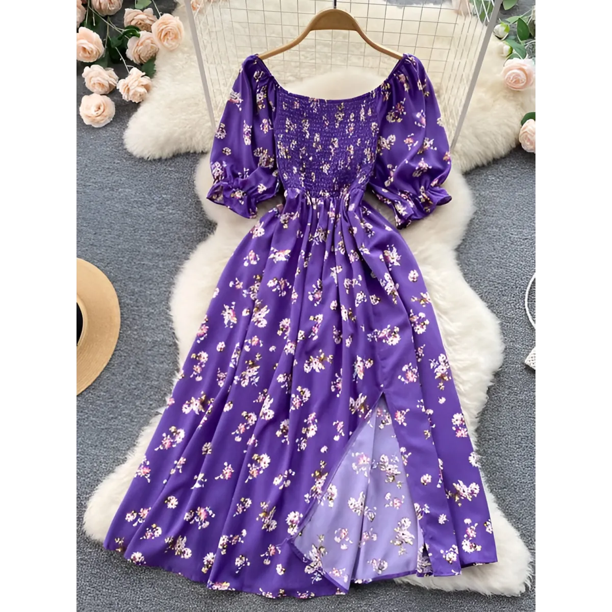 Puff Sleeve Party Dress