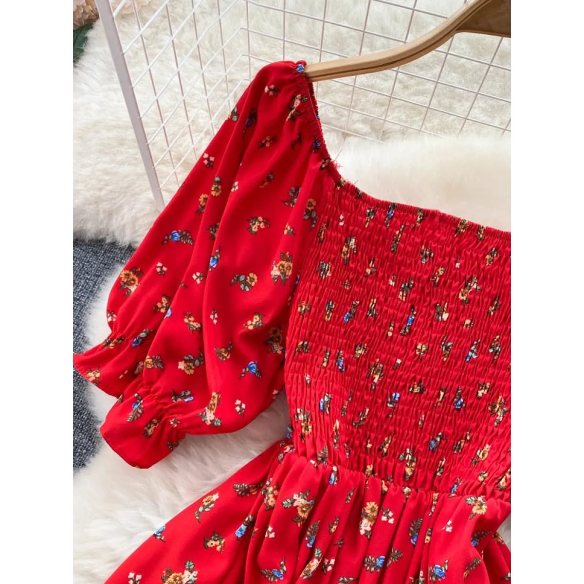 Puff Sleeve Party Dress