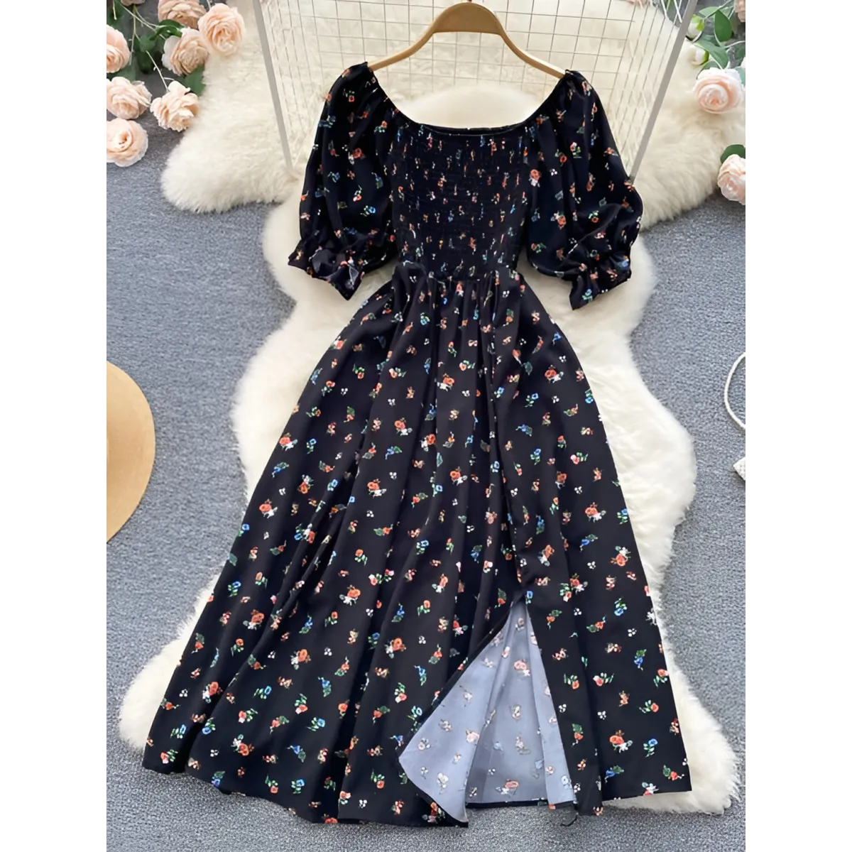 Puff Sleeve Party Dress