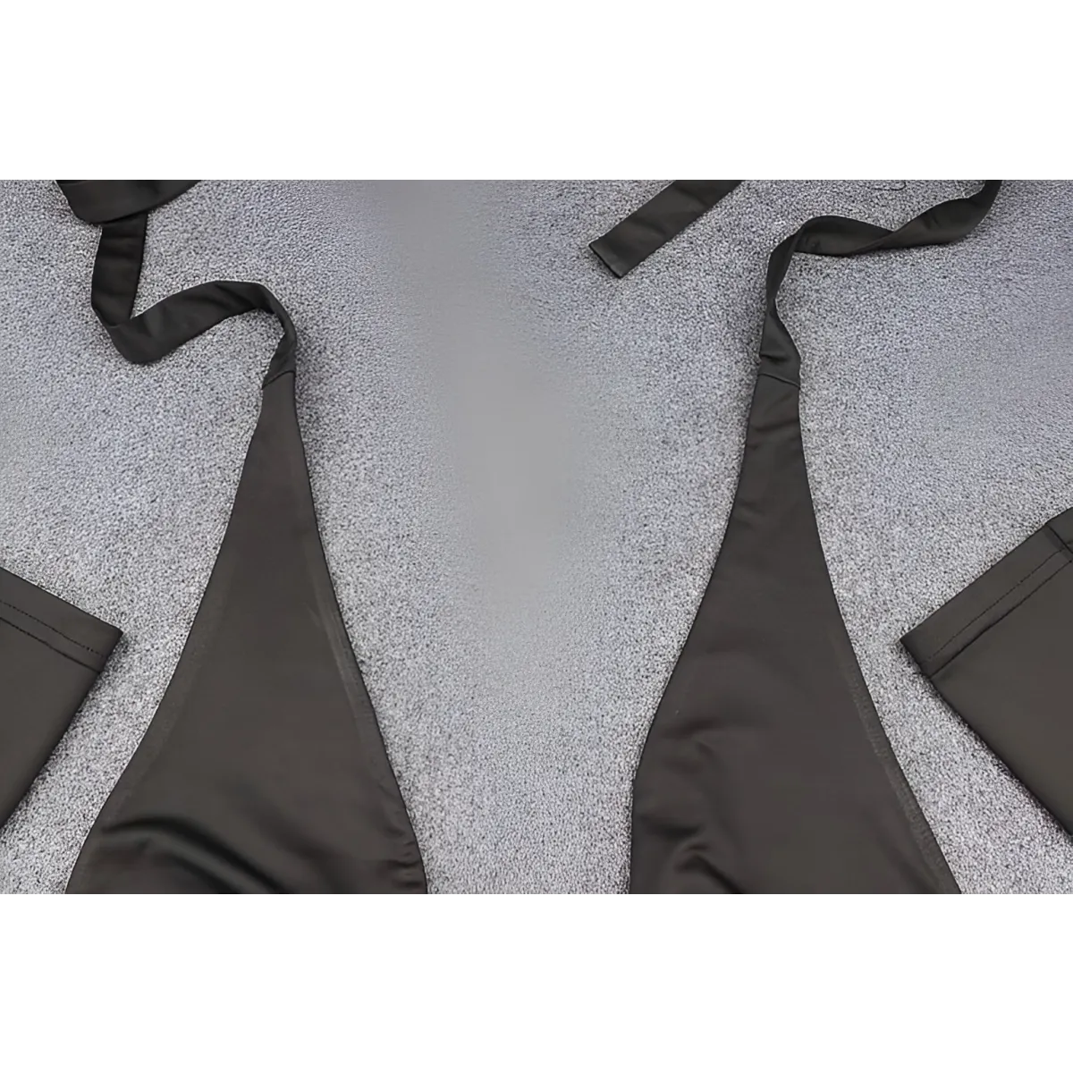 Punk Black Halter Tops