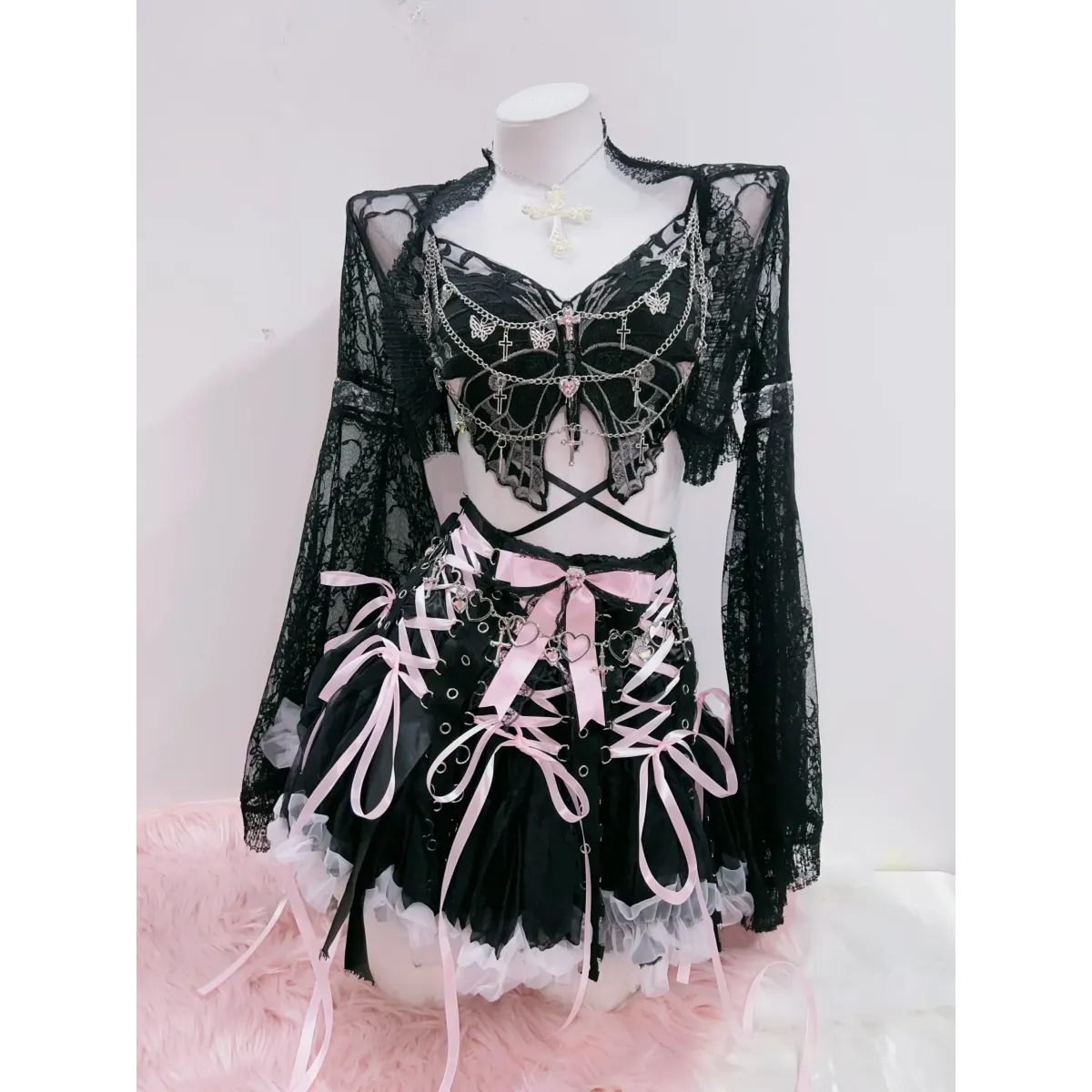 Punk Cross Tank: Alternative Fashion