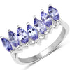 1.68 Carat Genuine Tanzanite .925 Sterling Silver Ring