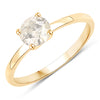 0.72 Carat Genuine LB Diamond 14K Yellow Gold Ring