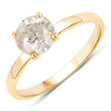 1.25 Carat Genuine TLC Diamond 14K Yellow Gold Ring