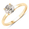 1.02 Carat Genuine TLC Diamond 14K Yellow Gold Ring
