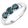 1.03 Carat Genuine Blue Diamond 14K White Gold Ring