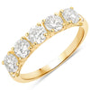 1.50 Carat Genuine Lab Grown Diamond 14K Yellow Gold Ring