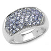 1.37 Carat Genuine Tanzanite .925 Sterling Silver Ring