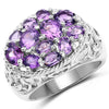 2.64 Carat Genuine Amethyst .925 Sterling Silver Ring
