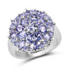 2.79 Carat Genuine Tanzanite .925 Sterling Silver Ring
