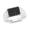 0.30 Carat Genuine Black Diamond .925 Sterling Silver Ring
